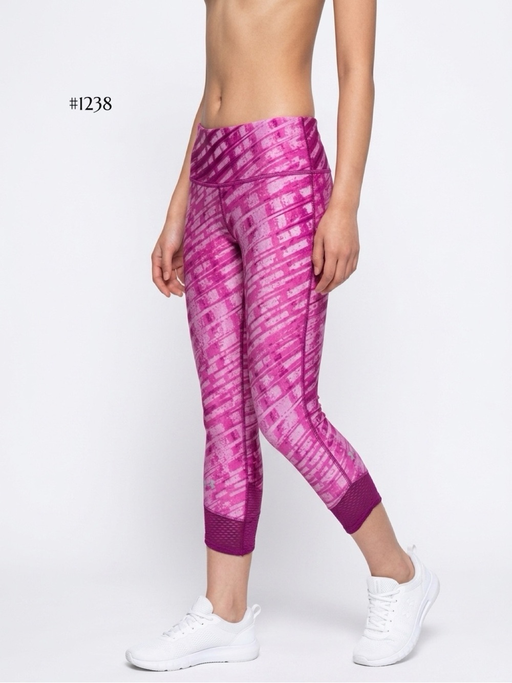 Under armour Pink Patterned Cropped Active Leggings | Active wear